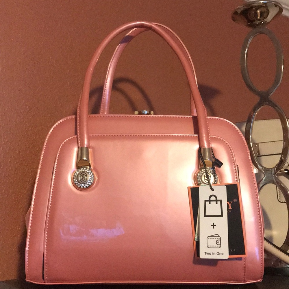 Patent leather Pink handbag
